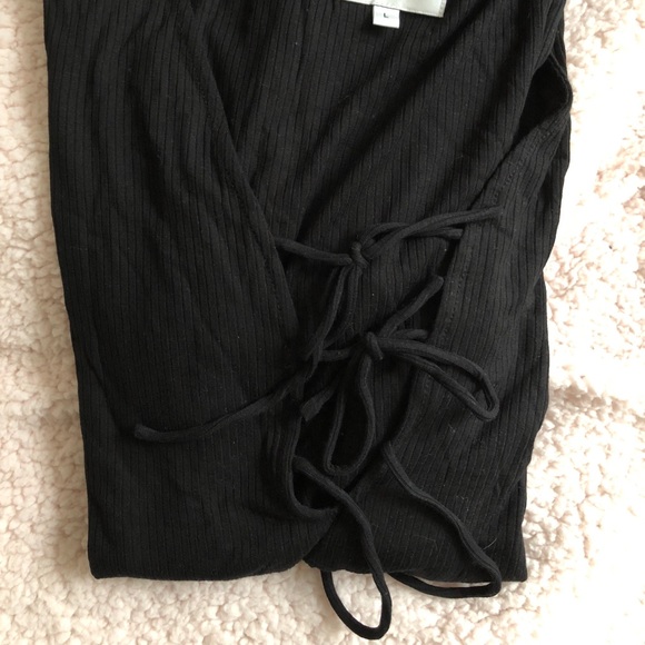 Black tie up bodysuit - Picture 4 of 5